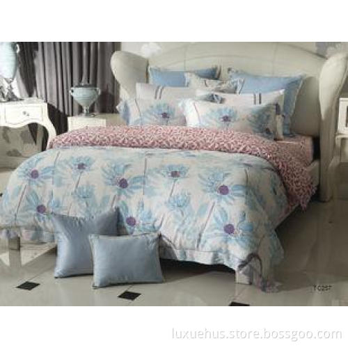 Bright Floral 100% Tencel Eco-friendly Lyocell Bedding Sets